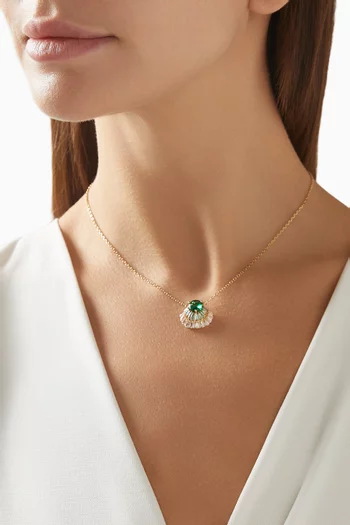 Idyllia Pendant Necklace in Gold-tone Metal
