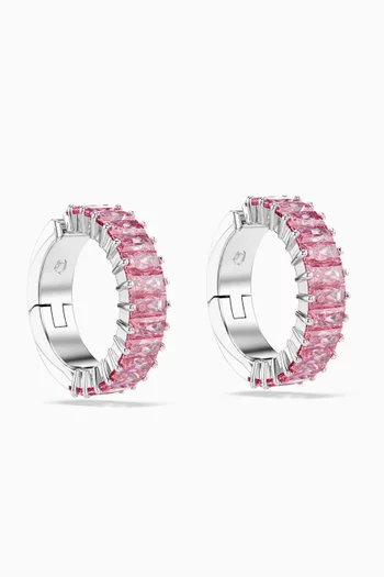 Matrix Ear Cuffs in Rhodium-plated Metal