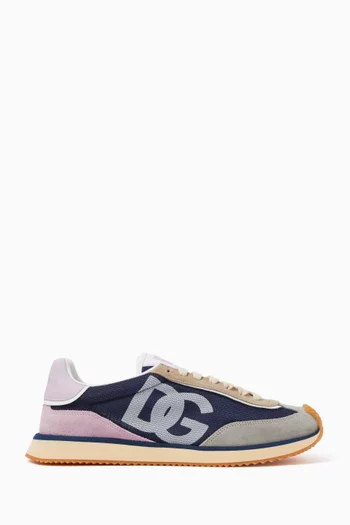 Aria Sneakers in Suede & Mesh