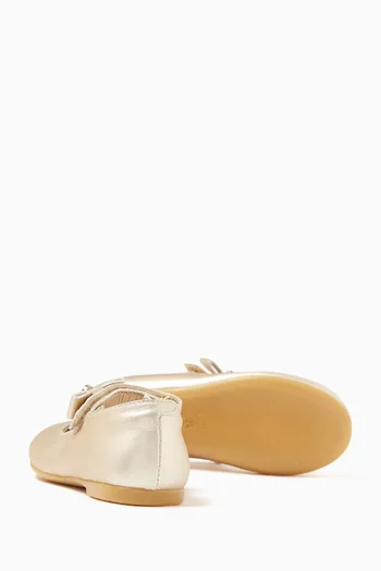 Ballerina Pumps in Leather