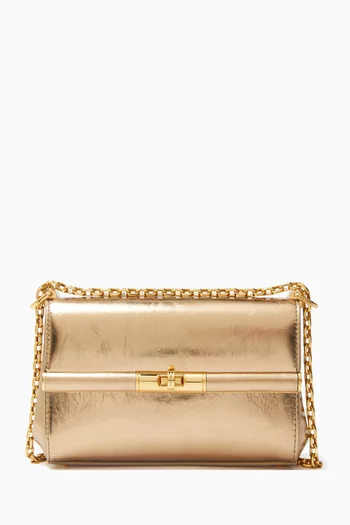 Marlene Crossbody Bag in Metallic Leather