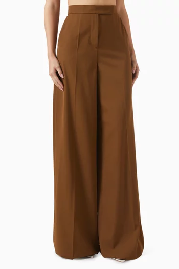 Ninfa Wide-leg Pants in Virgin Wool