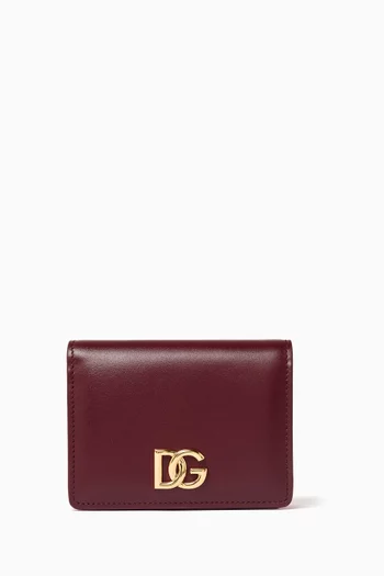 DG Logo Wallet in Calfskin