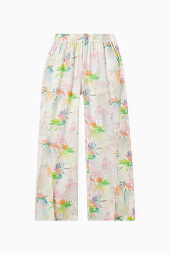 Palm Tree Printed Pants