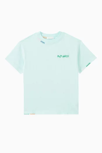 Logo-embroidered T-shirt in Cotton