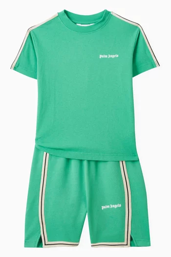 Logo Striped T-shirt in Cotton