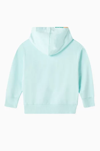 Embroidered Logo Hoodie in Cotton