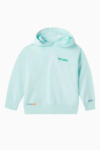 Embroidered Logo Hoodie in Cotton