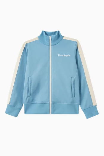 Logo Print Track Jacket in Cotton-blend