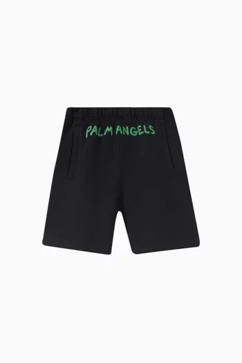Graphic Print Shorts in Cotton