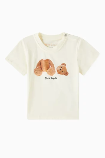 Bear Graphic T-Shirt in Cotton