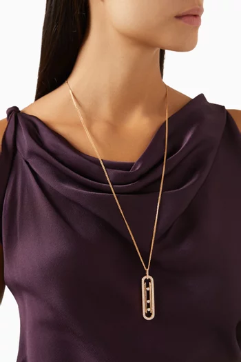 Move 10th Diamond Necklace in 18kt Rose Gold