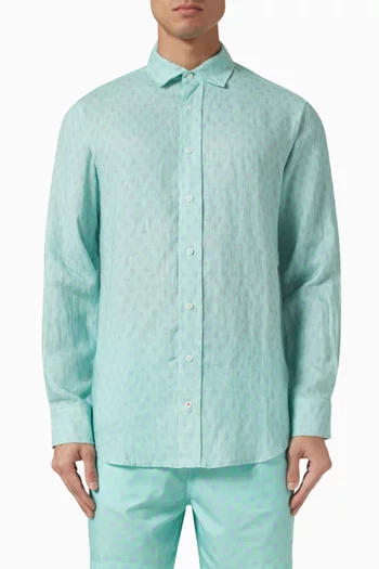 Palm Days Abaco Shirt in Linen
