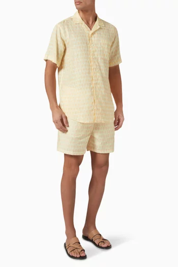 Palm Sundowner Abaco Shirt in Linen