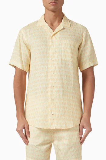 Palm Sundowner Abaco Shirt in Linen