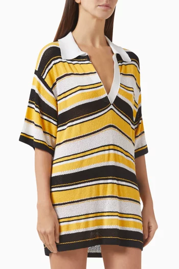 Rugby Oversized Knit Mini Dress in EcoVero