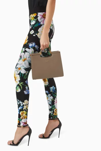 Small Sicily Shopper Tote Bag in Nappa