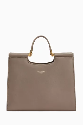 Small Sicily Shopper Tote Bag in Nappa