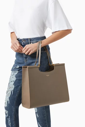 Large Sicily Shopper Tote Bag in Calfskin