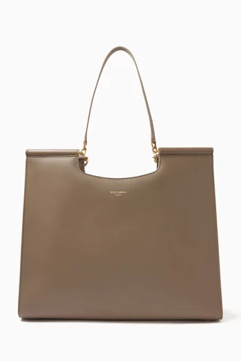 Large Sicily Shopper Tote Bag in Calfskin