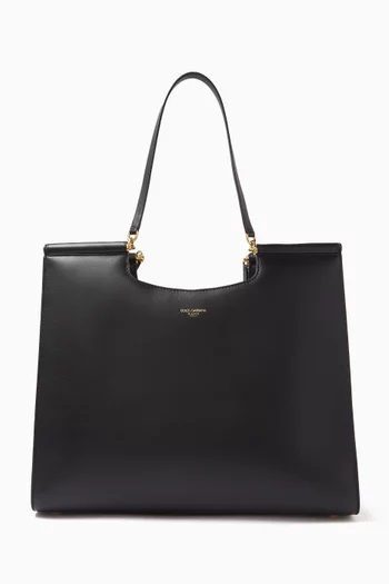 Large Sicily Shopper Tote Bag in Calfskin
