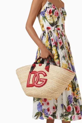 Large Kendra Tote Bag in Raffia