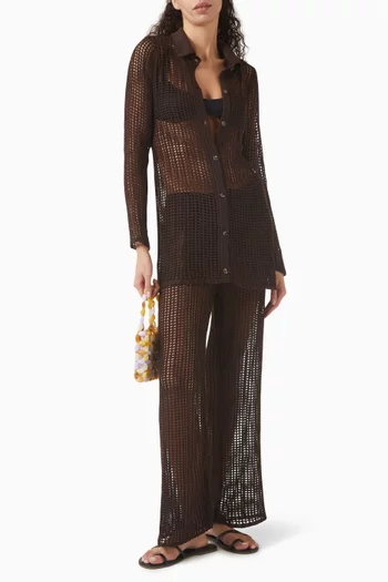 Luana Shirt in Crochet-knit