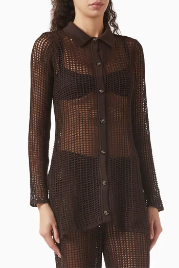 Luana Shirt in Crochet-knit