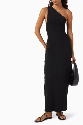 Sofia One-shoulder Maxi Dress in Jersey