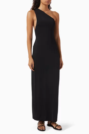 Sofia One-shoulder Maxi Dress in Jersey
