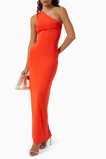 Sofia One-shoulder Maxi Dress in Jersey
