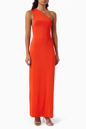 Sofia One-shoulder Maxi Dress in Jersey