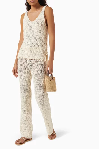 Victoria Knit Top in Cotton Yarn