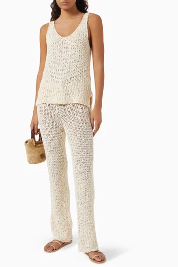 Victoria Knit Pants in Cotton