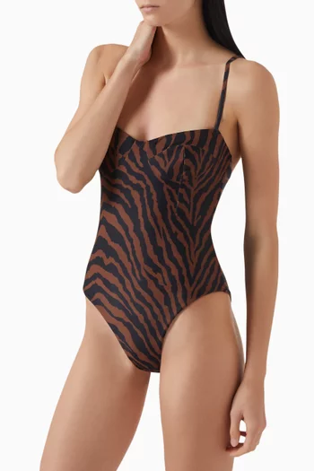 Vintage Tiger One-piece Swimsuit
