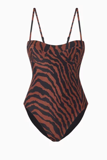Vintage Tiger One-piece Swimsuit