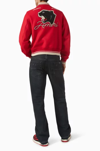 Amiri Panther Bomber in Wool Blend