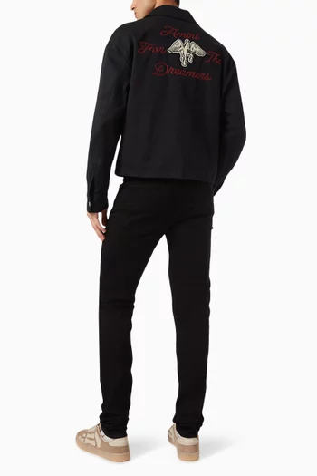 Zip Blouson Jacket in Cotton