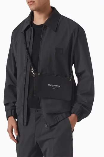 Logo Crossbody Bag in Calfskin