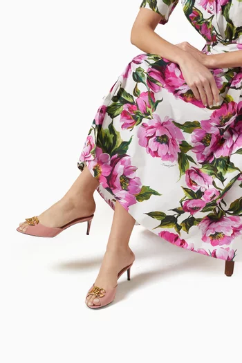 DG Peep-toe Mules in Patent Leather