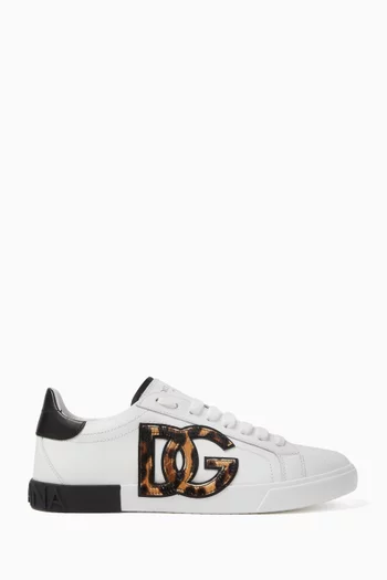 Portofino Vintage Sneakers in Calfskin Leather