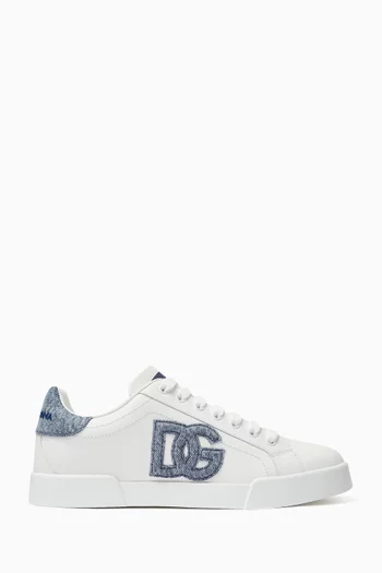 Portofino Vintage Sneakers in Calfskin Leather