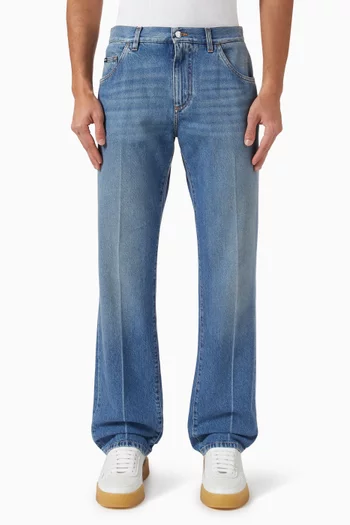 Straight-leg Jeans in Denim