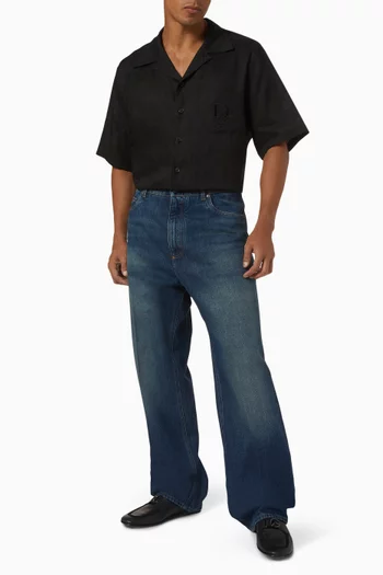 Wide-leg Jeans in Denim