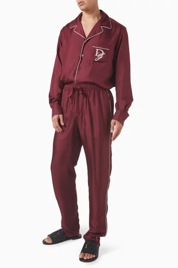 Logo-embroidered Vanity Shirt in Silk