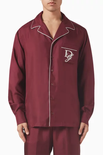 Logo-embroidered Vanity Shirt in Silk