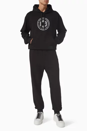 Logo Print Hoodie in Cotton