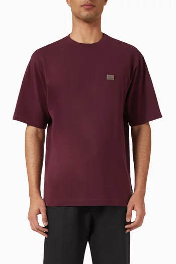 Metal Tag T-shirt in Cotton Piqué