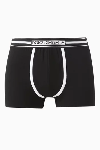 Logo Regular-fit Boxers in Stretch-jersey