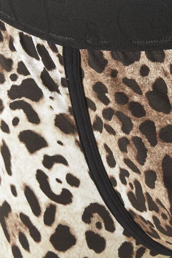 Leopard-print Boxers in Stretch-jersey